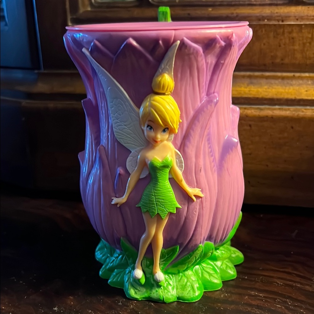 Disney Tinker Bell Purple and Green Flower Mug